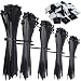 Produktbild Tonsooze Kabelbinder Set, Stabiles Nylon Kabelbinder, UV Beständig Kabelbinder 500 Stck 100/150/200/250/300 mm zip ties Und 50 Kabelbinderhalter, kabelbinder schwarz, Hitzebeständig