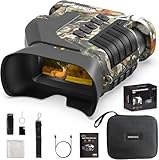 Wosports Nachtsichtger&auml;t, 4K HD 8X Digitalzoom Nachtsichtger&auml;te, 5000mAh Wiederaufladbar Infrarot Fernglas mit Nachtsicht 400M f&uuml;r Camping, Beobachtung, mit 32 GB TF Karte