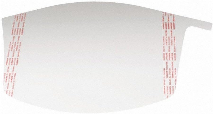 3M 50051131373223 Versaflo Peel Off Visor Covers, Clear (Pack of 40)