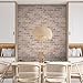 8-Pack 3D Faux Brick Acoustic Wall Panels, 11.8