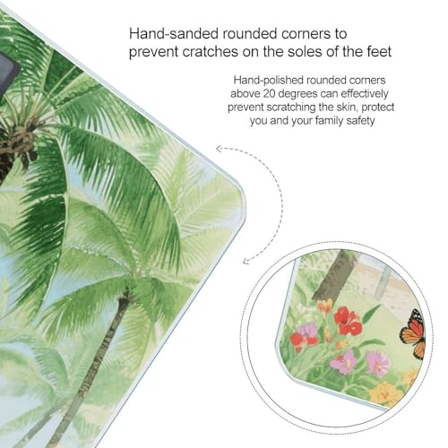 Báscula Digital de Baño Tropical Plants con Pantalla LED miniatura 4