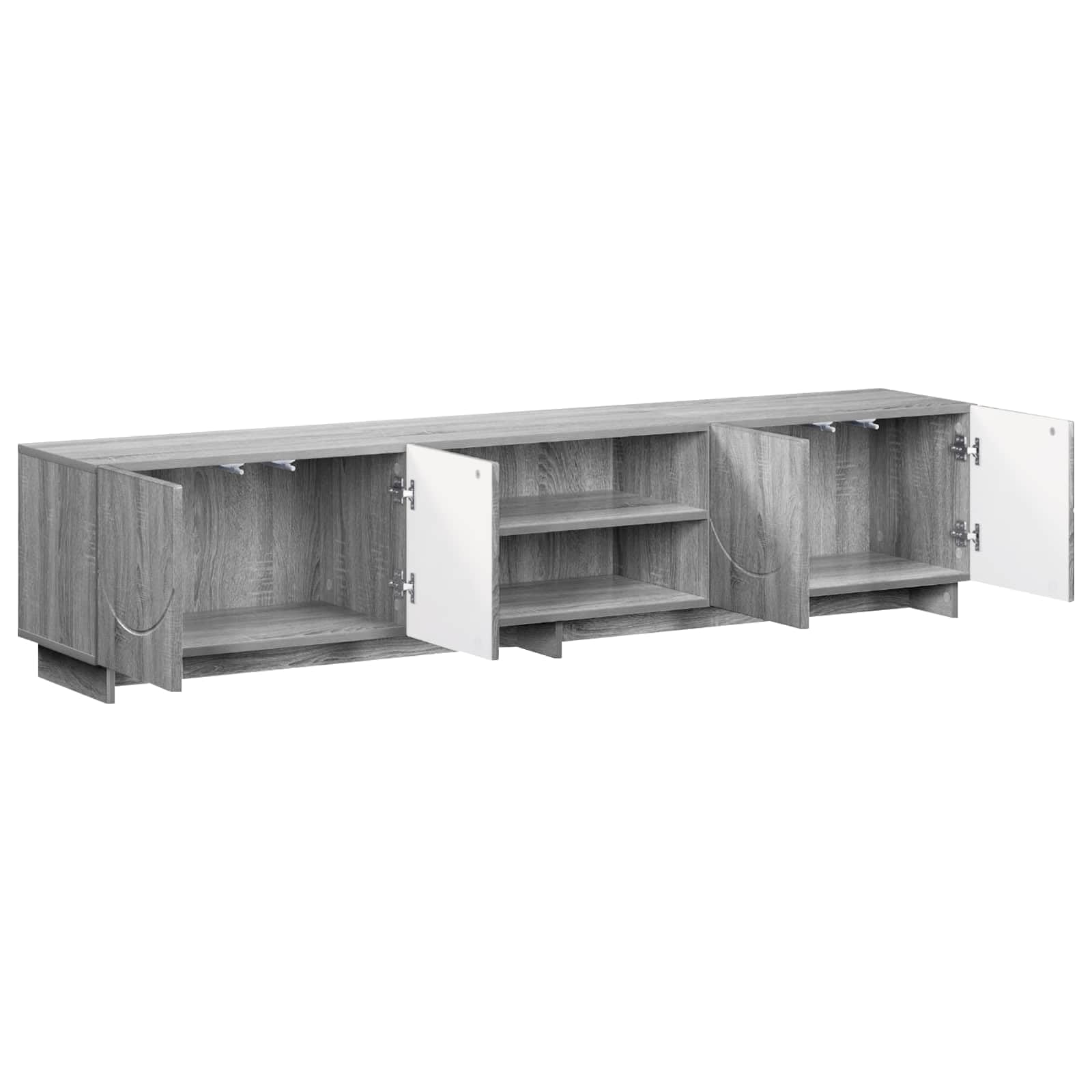 vidaXL Supporto TV 179.5 x 34.5 x 40 cm Sonoma grigio