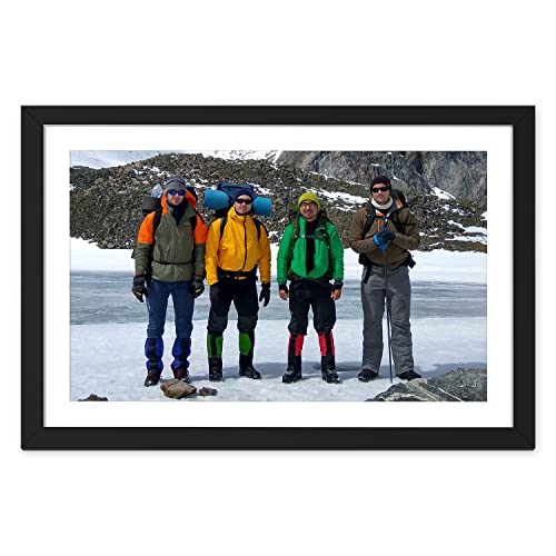 Image of Ritwika's Customised Photo Frame With Your Picture | Personalised Gift For Anniversary, Birthday, Wedding, Couples | Sizes 13.5 inch x 9.5 inch, Set of 1 and Two Frame Colours