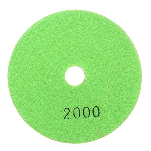 KingLan 8 szt. 4 cale pady polerskie zestaw 50-3000 Grit 100 mm Dry Diamond pad polerski z Backer