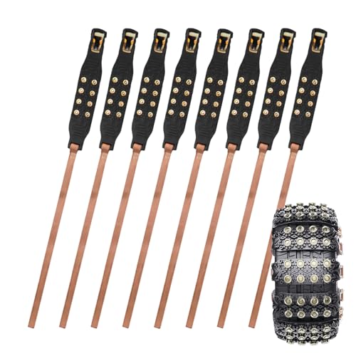 Cadenas Neumáticos Coche 8 Piezas – Cadenas De Emergencia TPU Ajustables Y Resistente Al Desgaste Para SUV/Camiones/Coches | Compatibles Con Neumáticos 6,5-9,65 Pulg / 16,5-24,5cm, Fáciles De Instalar