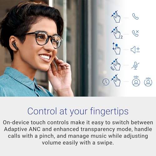 Image of Dell Pro Plus Earbuds - EB525 - True Wireless, Bluetooth 5.3, AI-Based Noise-Cancelling mic, Adaptive ANC, Ear tip Sizes (XS, S, M, L)