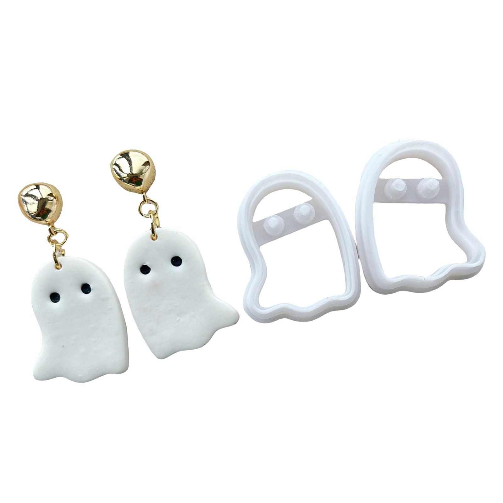 Tsophreniq Halloween Themed Clay Cutter for Earrings Jewelry Making, Earring Molds Cutter Set Molds
