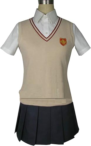 Vista 2 de Toaru Kagaku no Railgun 3 Misaka Mikoto uniforme escolar Cosplay niñas Lolita disfraz
