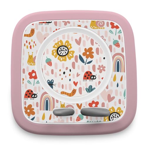 yabaduu Schutzfolie kompatibel mit Toniebox 2 passgenaue Folie mit Motiv Zubehör selbstklebendes Schutzcover mit Design Kratzschutz für Kinder Spielzeug Y015 (22 Marienkäfer Ohne Wunschname)
