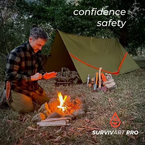 Survivart Pro, Water Collect, Survival-Tent-Tarp, Non Toxic Ultralight Hammock-Rain-Fly, Emergency Shelter Tent, Backpacking Gear, Tent-Tarp, Camping Tarp Waterproof, Hammock Tents, Rain Fly #TOP4