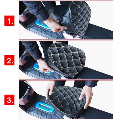 Cubre asiento moto universal de terciopelo suave protector FA 3