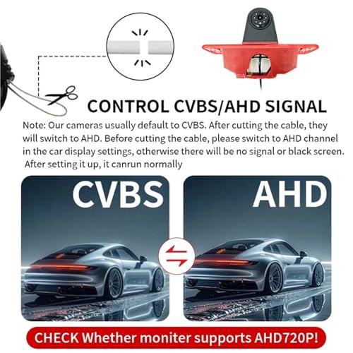 Caméra de recul Citroën Jumpy éliminez les angles morts avec le feu stop AHD grand angle