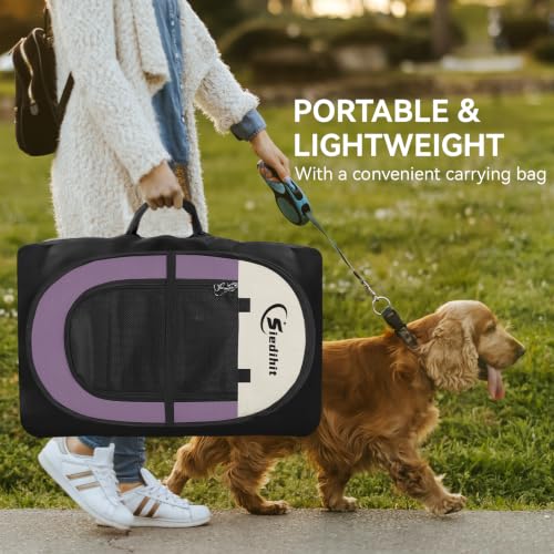 Image of Siedihit Dog Cat Playpen, Small Puppy Pet Playpen, Dog Crate Tent Cage