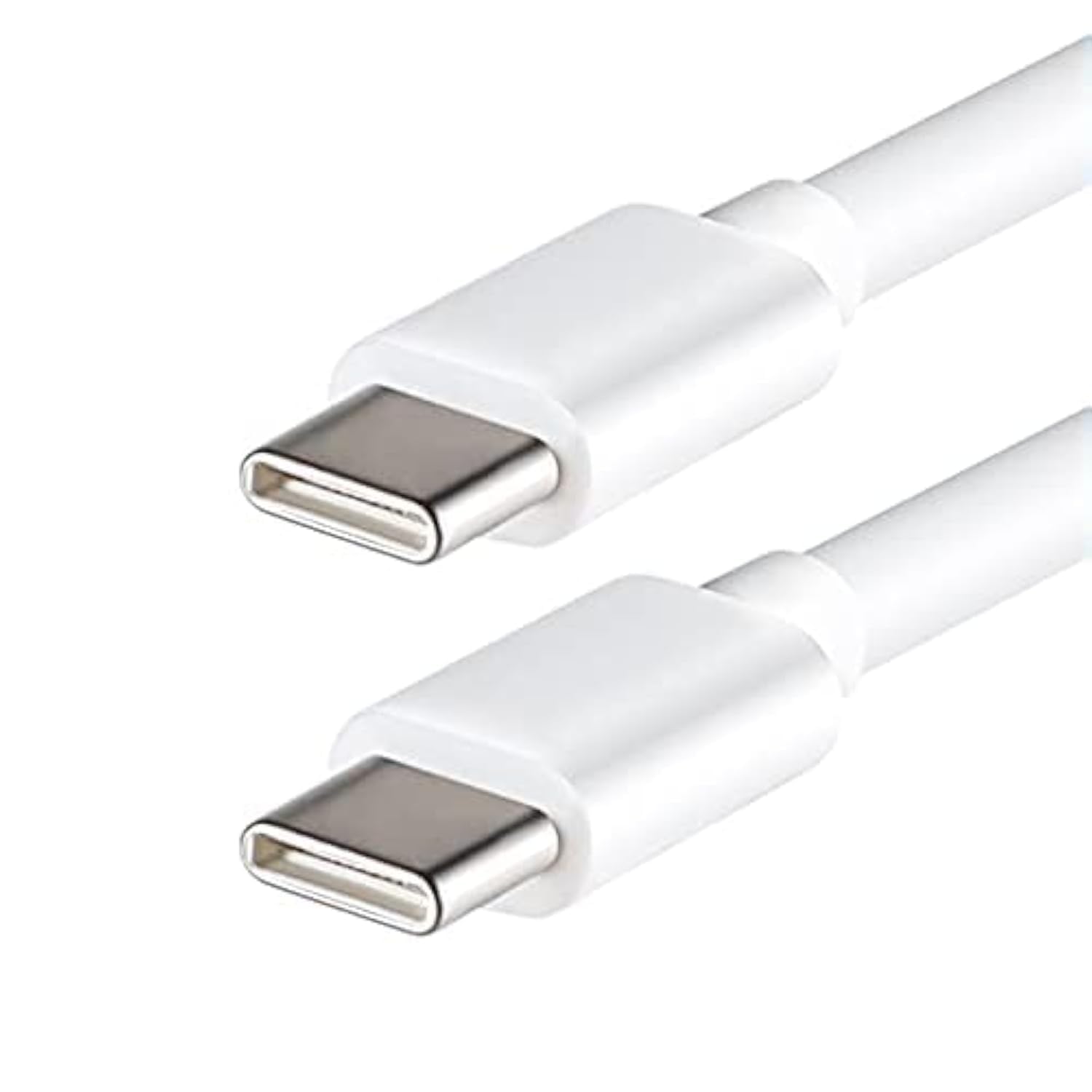 USB C to USB C Charging Cable, Fast Charge and Sync Cord for Type C enabled devices, PD Charger Cable, Lite-an 0.5m C to C Half Meter White