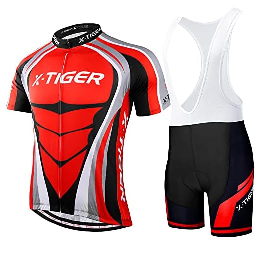 X-TIGER Hombres de Bicicleta con 5D Gel Acolchado MTB Ciclismo Maillots Tirantes Culotte Pantalones Cortos Culotes