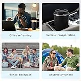 Senshuomy Travel Mug, Insulated Coffee Cup with Leakproof Lid, Reusable Coffee Cups Travel Cup, Stainless Steel thermaol Mug for Hot Cold Drinks (Black 380ml) - Image 5
