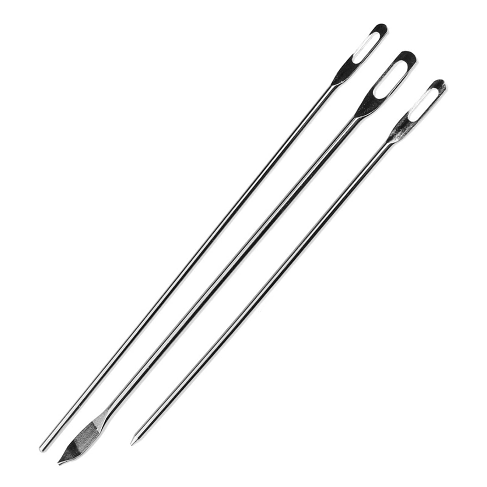 Tsophreniq 3Pieces Elastic Cord Threader Stainless Steel Drawstring Band Threading Aid Waistband Tool Belt Rope Band Drawstring Cord Tool