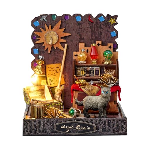 Puzzle 3D en bois pour adultes, kit de construction miniature en bois créatif sans colle, décoration de la maison, cadeau d'anniversaire