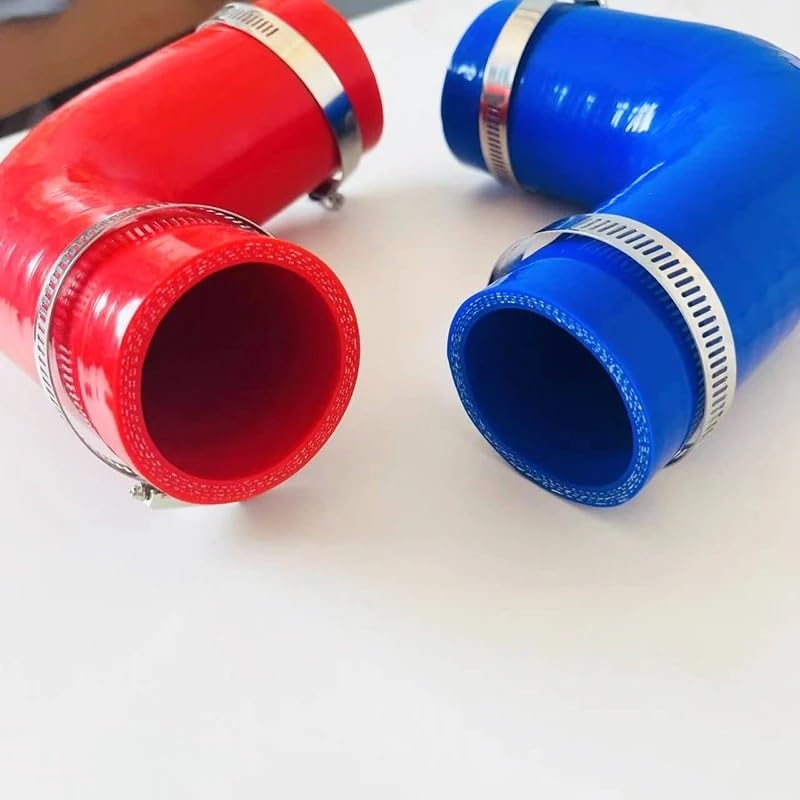 Tubo Aspirazione Tubo Flessibile In Silicone Riduttore 90 Gradi In A Diametro Variabile Per Presa D'aria Ad Alta Pressione Con 2 Morsetti Tubo Ingresso Dell'aria
