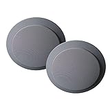 Mr. Steam Ms Speakers Two 5-1/2 Inch Diameter In-shower, Flush Mount Two-way Speakers