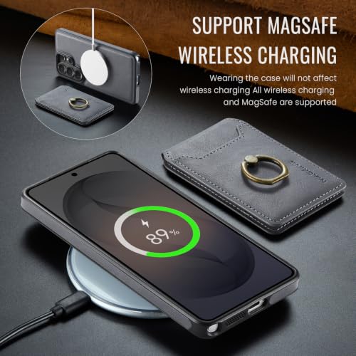 Coque iPhone 16e aimantée compatible charge sans fil et anneau de support 360°