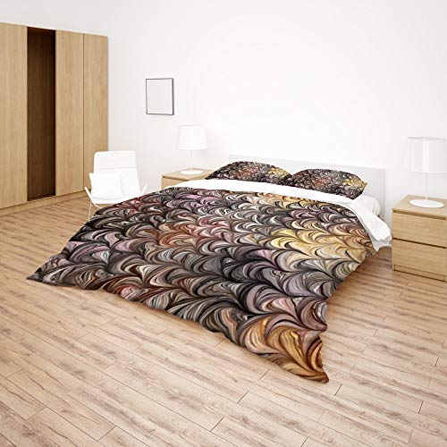 Parure de lit marbre multicolore pour une chambre d'ado moderne et cosy - 5