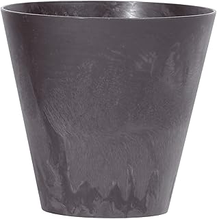 Prosperplast Tubus Beton Effect Flowerpot, 40 cm x 40 x 37.3 cm Size, Dark Blue