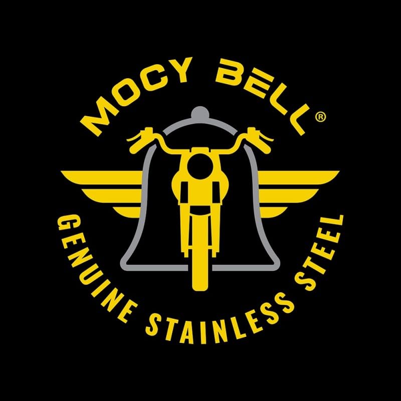 Campana de Motocicleta Fleur-DE-lis Amuleto MOCY BELL Acero Inoxidable Cromo