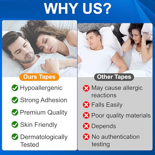 Mouth Tape For Sleeping, 62 Pieces, Helps Stop Snoring And Develops Nasal Breathing Habits, Mouth Strips For Sleeping, Reduce Snoring, Improve Sleep Quality, Snoring Aids For Men Women - 4