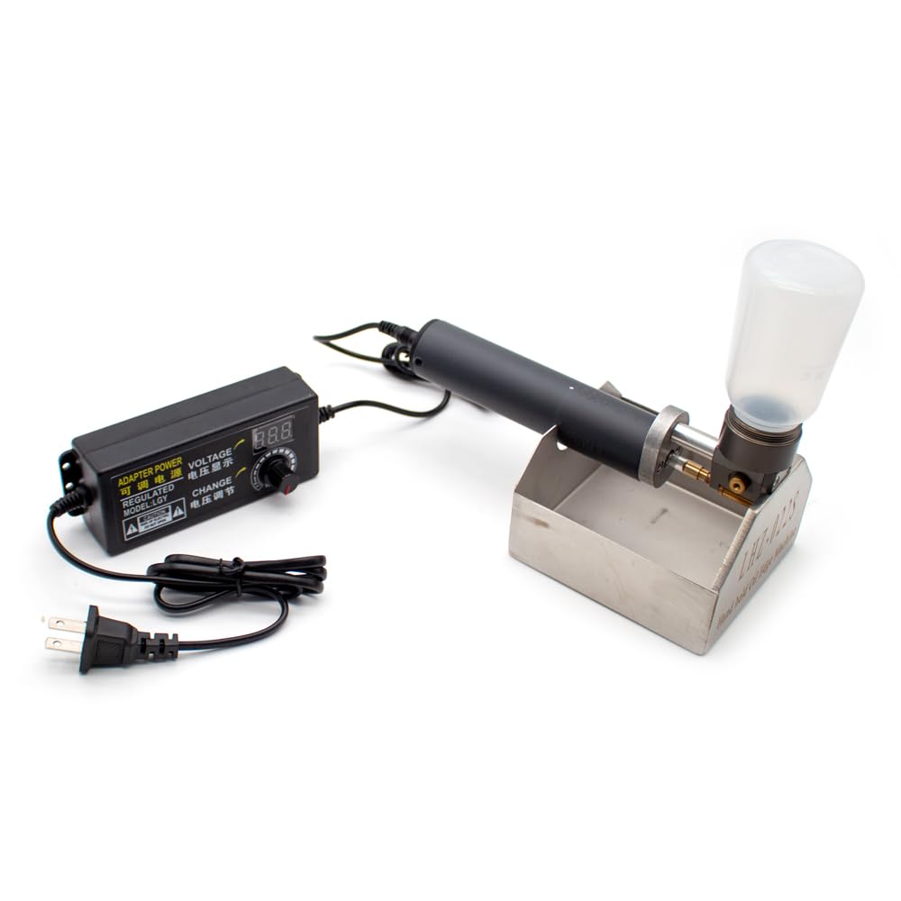 Bordeadora de Aceite de Mano, Caja de Aceite de Borde de Cuero Eléctrica, Herramienta de Aceite Lateral de Productos de Cuero con Acabado Manual AC 100-240V 120W