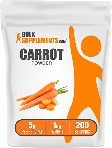 Miniatura 6 de BulkSupplements. com Polvo de zanahoria - Suplementos de betacaroteno - Suplemento de vitamina A - Suplementos de salud ocular - Polvo de zanahoria