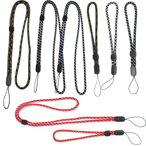 VYIBPDY 8 pcs lanières de Cordon réglables en Nylon,Lanyard Dragonne，tour de cou telephone portable,Poignet Dragonnes,sangle appareil photo,pour téléphone Portable,Appareil Photo,clés USB