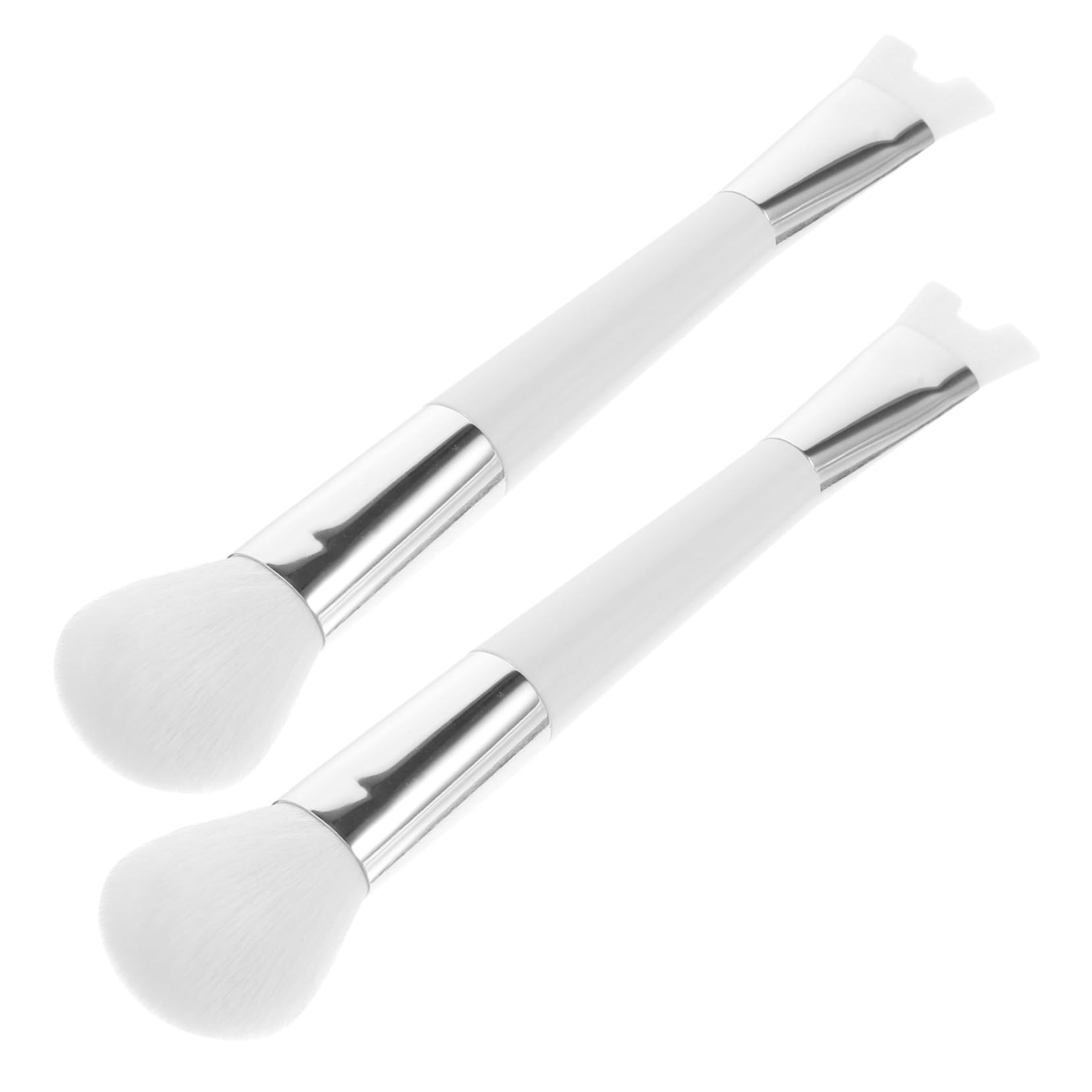 SHERCHPRY 2Pcs Dual End Nose Contour Makeup Brush for Women Soft Blush and Highlight Tool for Beginners and Makeup Lovers Easy to Grip for Home and Salon Use