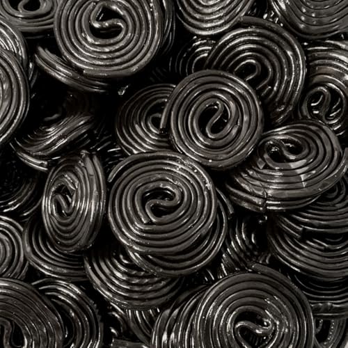 Black Licorice Wheels – 1 lb Bag – Classic Rich Licorice Flavor – Soft & Chewy Texture – Perfect for Snacking & Gifting – Nostalgic Treat for Licorice Lovers