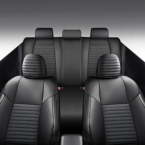 Lingvido Car Seat Covers For Toyota Rav4, Breathable And Waterproof Leatherette Auto Seat Cover Fits Rav4 2013 2014 2015 2016 2017 2018 Auto Interior Accessories (Not For Hybrid) #TOP2