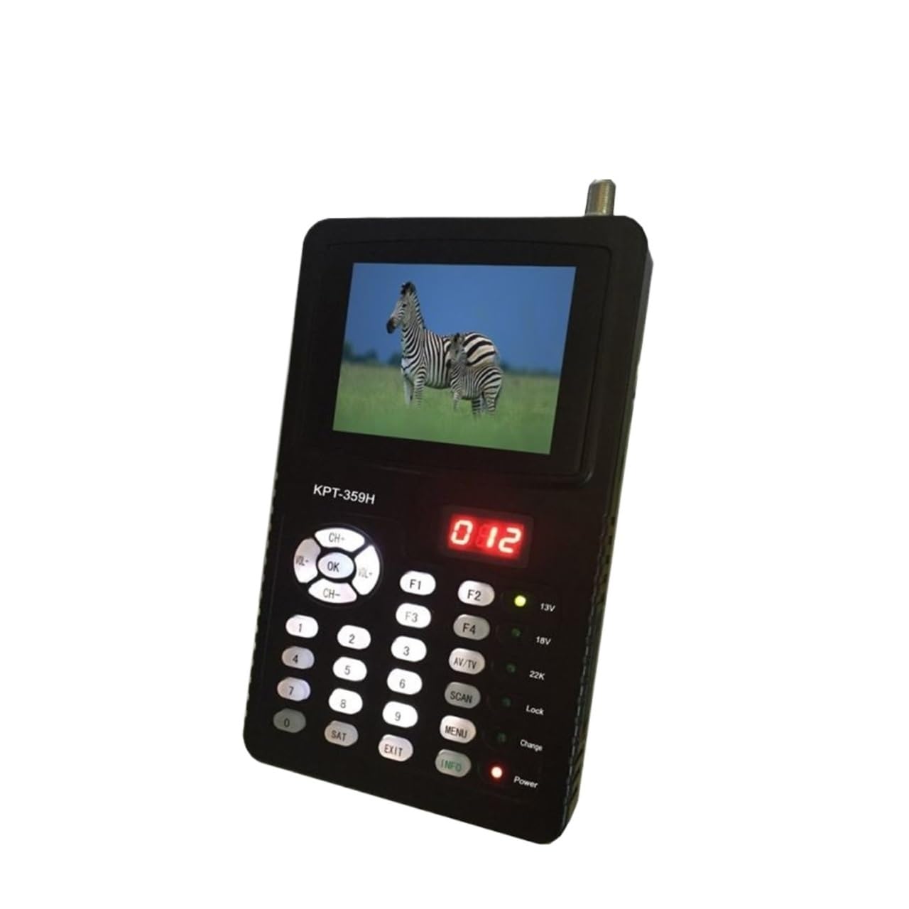 Buscador de satélite, KPT-359H DVB-S2 FTA C KU Medidor de buscador satelital digital de banda con MPEG-2 / MPEG-4