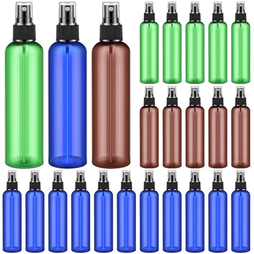 Eccliy 32 Pcs 8 oz Spray Bottles Fine Mist, Multicolor, Colored