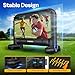 VIVOHOME 14 FT Inflatable Projector Screen for Outside, Blow Up Movie Screen Outdoor Use, Mega Large TV Screen with Carry Bag for Backyard, Tube Leg Support