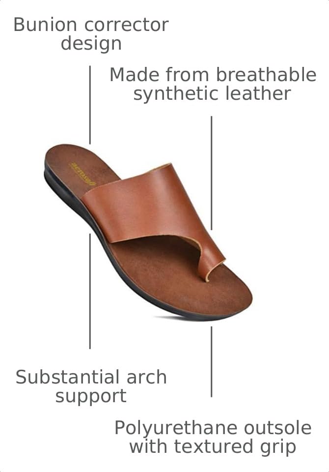 Image of Aerosoft Flat Sandals For Women - Walking Summer Vacation Essentials Ladies Flip Flops - Comfortable Sandals For Women - Casual Outdoor Fashion Dressy Non Slip Footwear