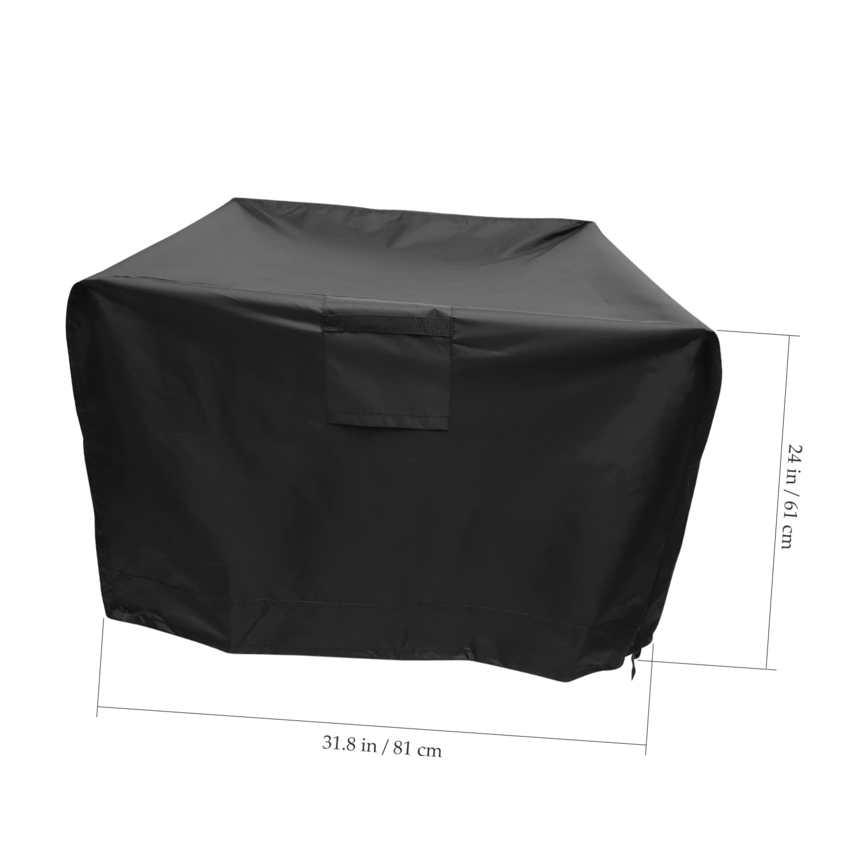 Grillabdeckung Feuerkorb 32x32x24 Zoll Oxford Gewebe mit Kordelzug Belüftung für Garten und Outdoor