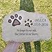 somiss Sympathy Pet Memorial Stones Garden Stones for Dogs or Cats Engaved with Pet's Name, Dates and Sentence, Personalized Pet Memorial Gifts Dog Loss Gifts Outdoors