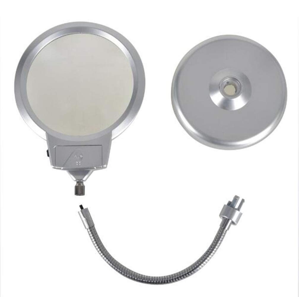 Amazon.co.jp: LEDライト付きハンズフリー拡大鏡、机、テーブル