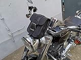 Echtleder ! Tasche für Syssybar Sissy Black kompatibel mit Harley Davidson BMW Triumph Fatboy Heritage Chopper Intruder Wildstar Shovelhead Panhead ORLETANOS