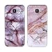 Produktbild Misstars 2X Hülle für Galaxy A3 2017 Marmor, Weich TPU Silikon Handyhülle mit IMD Technologie Schutzhülle Flexible Dünn Backcover für Samsung Galaxy A3 2017 A320, Lila+Rosa