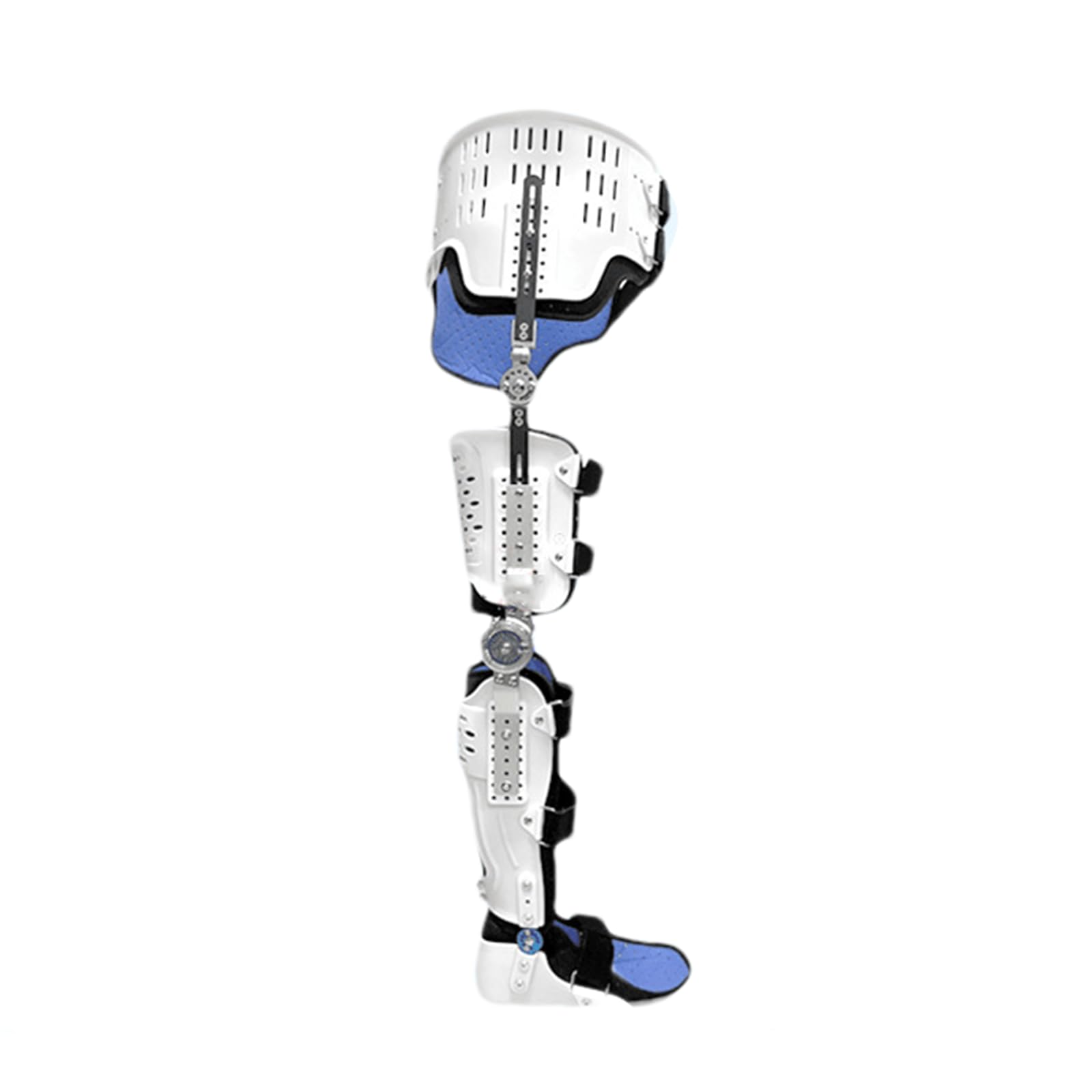 WDSOPK Hip Knee Ankle Foot Orthosis Adjustable Knee Joint Fixed Brace Full Leg Brace Knee Support Breathable Thigh Knee Ankle Foot Supports Orthosis,Style B,Left,Style a-Right