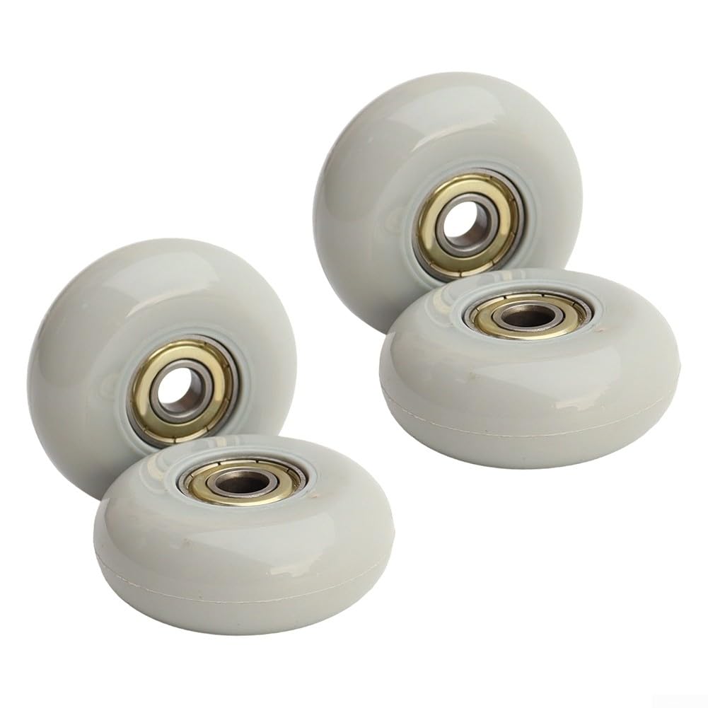 Luggage Wheel Replacement Kit 4pcs For Hand Trolley Roller Skates Strollers Wheelchairs And Furniture Carts(gray)