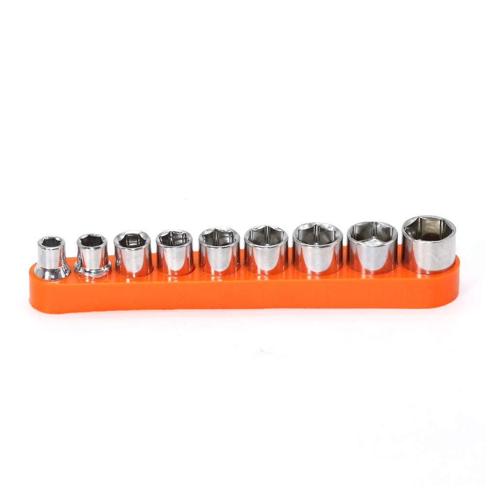 Set di 21 Pezzi Prolunga per Punta Trapano Pieghevole Adattatore Universale 1/4 per Avvitatore e Trapano Arancione Estensione per Angoli Stretti