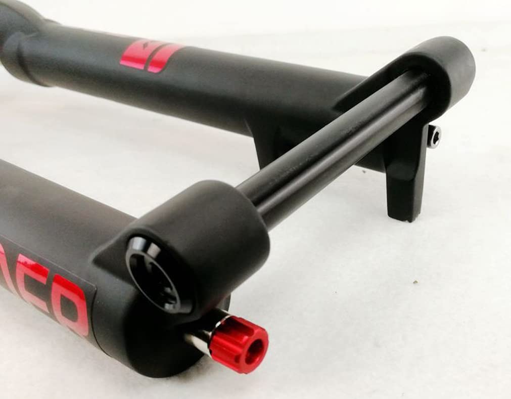 Widelec amortyzowany do roweru górskiego 26 27,5 29 cali zawieszenie pneumatyczne 120 mm skok sprężyny MTB odbicie regulowane 1-1/8'' prosta oś przednia 15 mm (kolor: pomarańczowy, rozmiar 29')