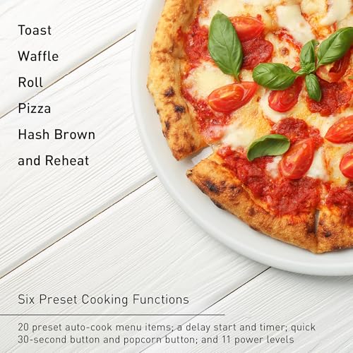 Image of Panasonic FlashXpress Toaster Oven Countertop, Compact 4 Slice Toaster Oven w /Double Infrared Heating, PFAS-free, 6 Auto Cook Options & Precise Temperature Control, 1300W - NB-G200P (Stainless Steel)