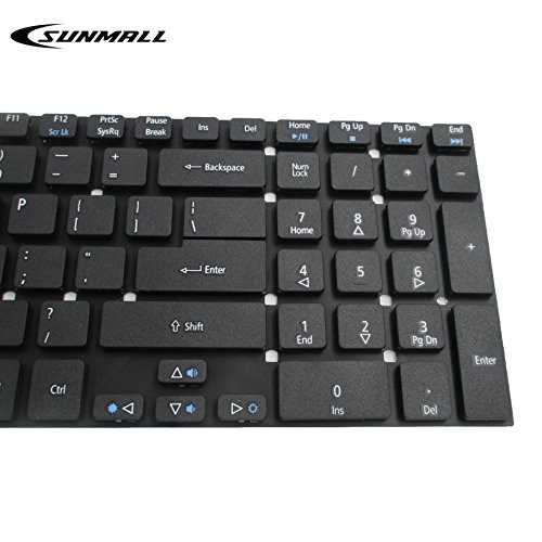 Sunmall Keyboard No Frame Compatible With Acer Aspire 5755 5755G 5830 5830G 5830T 5830Tg V3-551 V3-531 V3-571 V3-771 V3-772 E1-522 E1-530 E1-532 E1-570 E1-771 E5-511 Es1-512, Gateway Nv55S Nv57H #TOP5